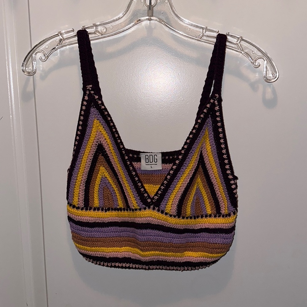 Crop Crochet Tank Top